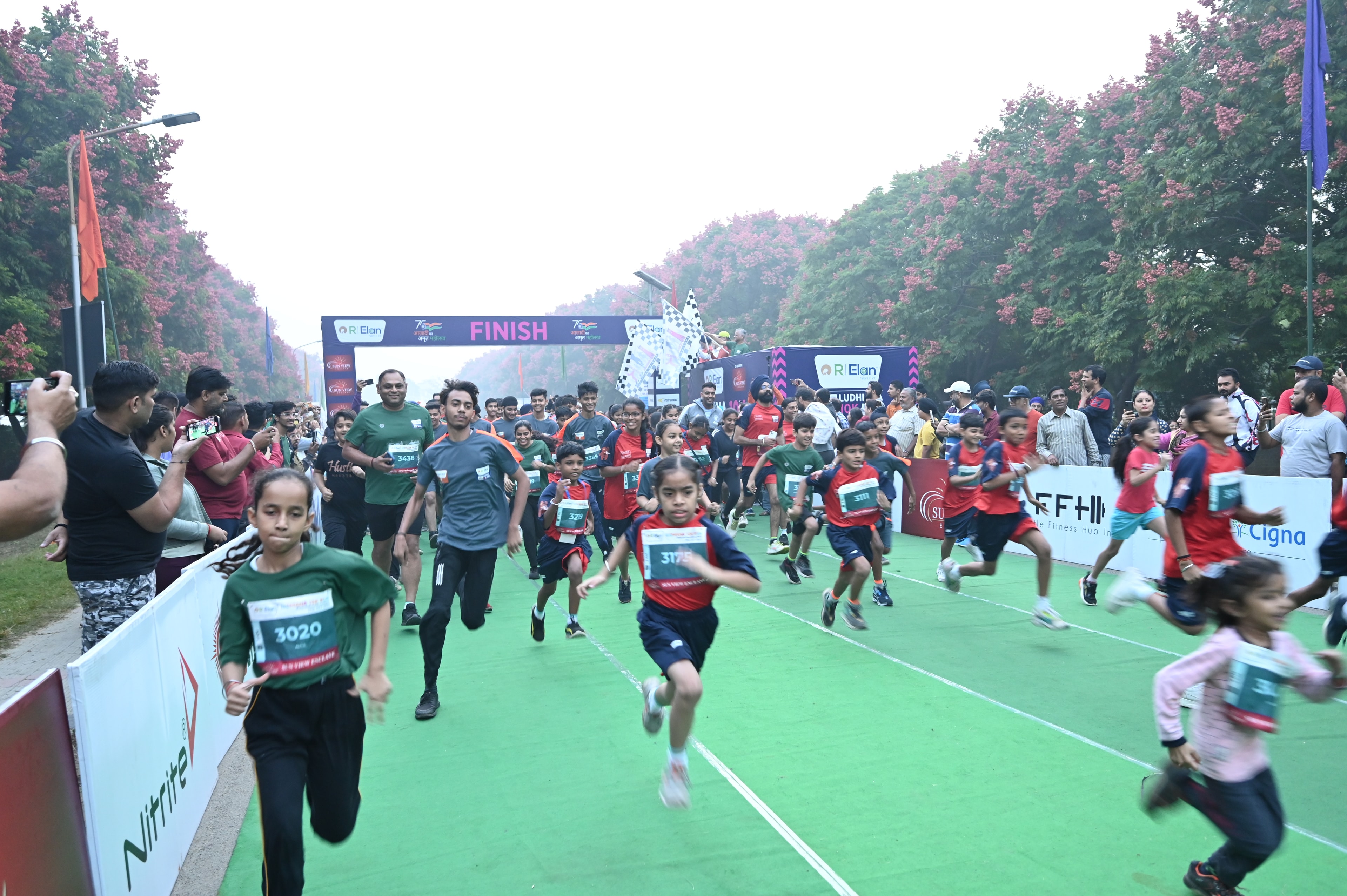 Participants at the finish line 2023