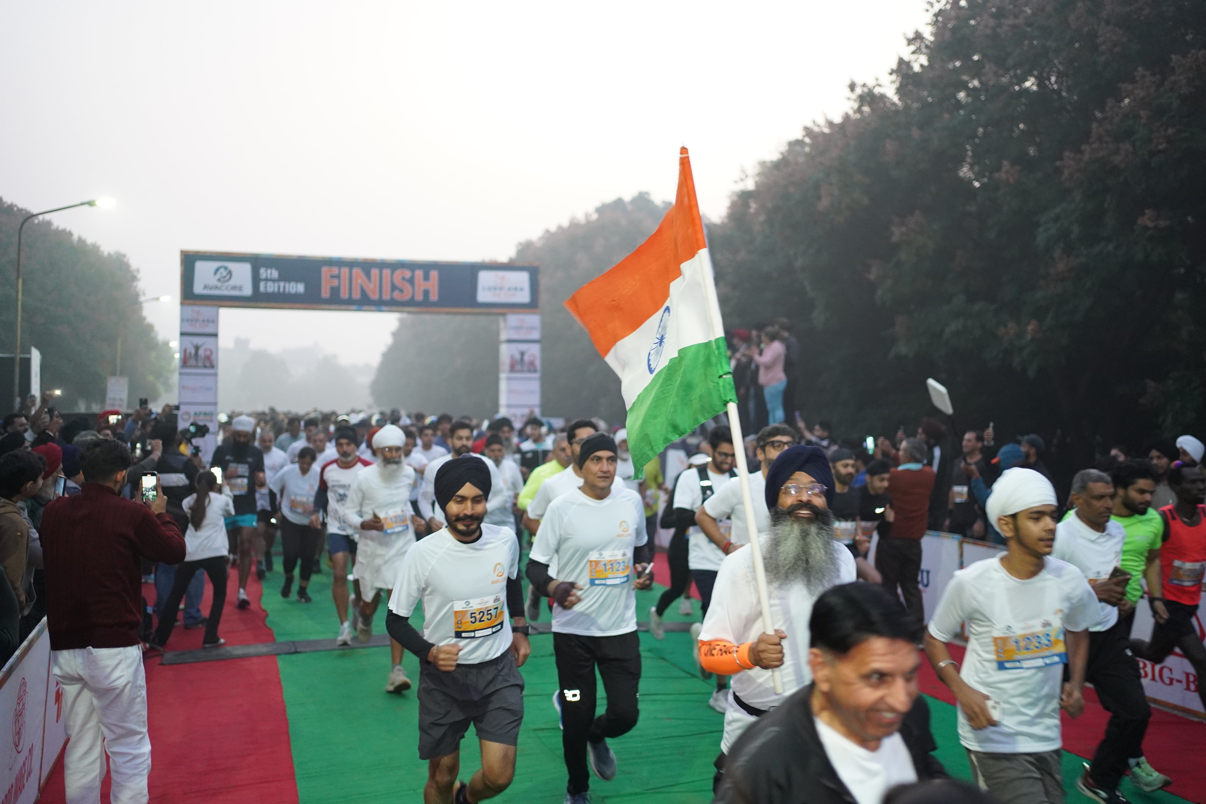 Runners at the Ludhiana 10K Run